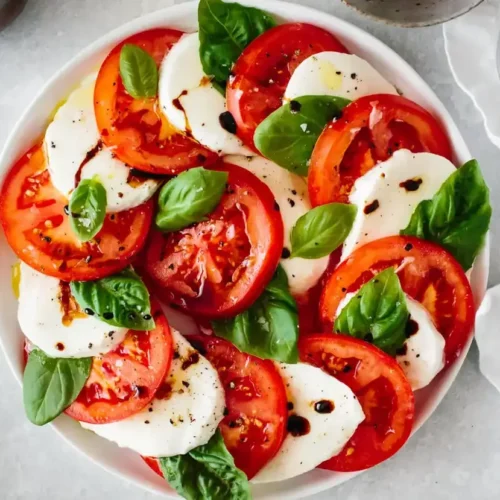 Gambar resep makanan sehat rumahan Caprese Salad