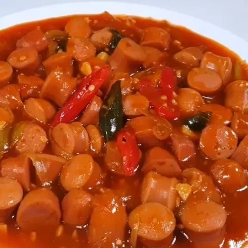 Gambar cara masak Sosis Saus Pedas Manis